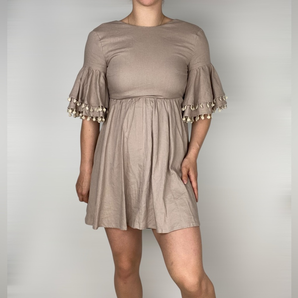 BY EGREIS Alba Mini Dress Backless Pink Formal‎ Party Cocktail Relaxed